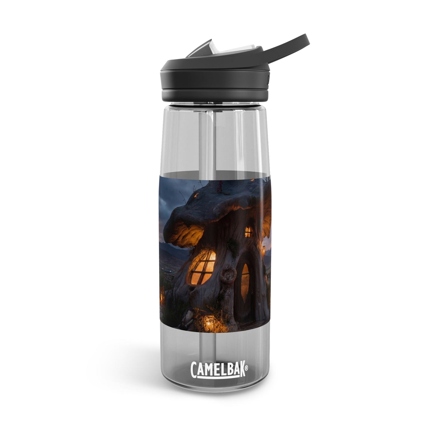 Twilight Mushroom Cottage CamelBak Eddy® Water Bottle, 20oz\25oz – Warm Light in the Wild