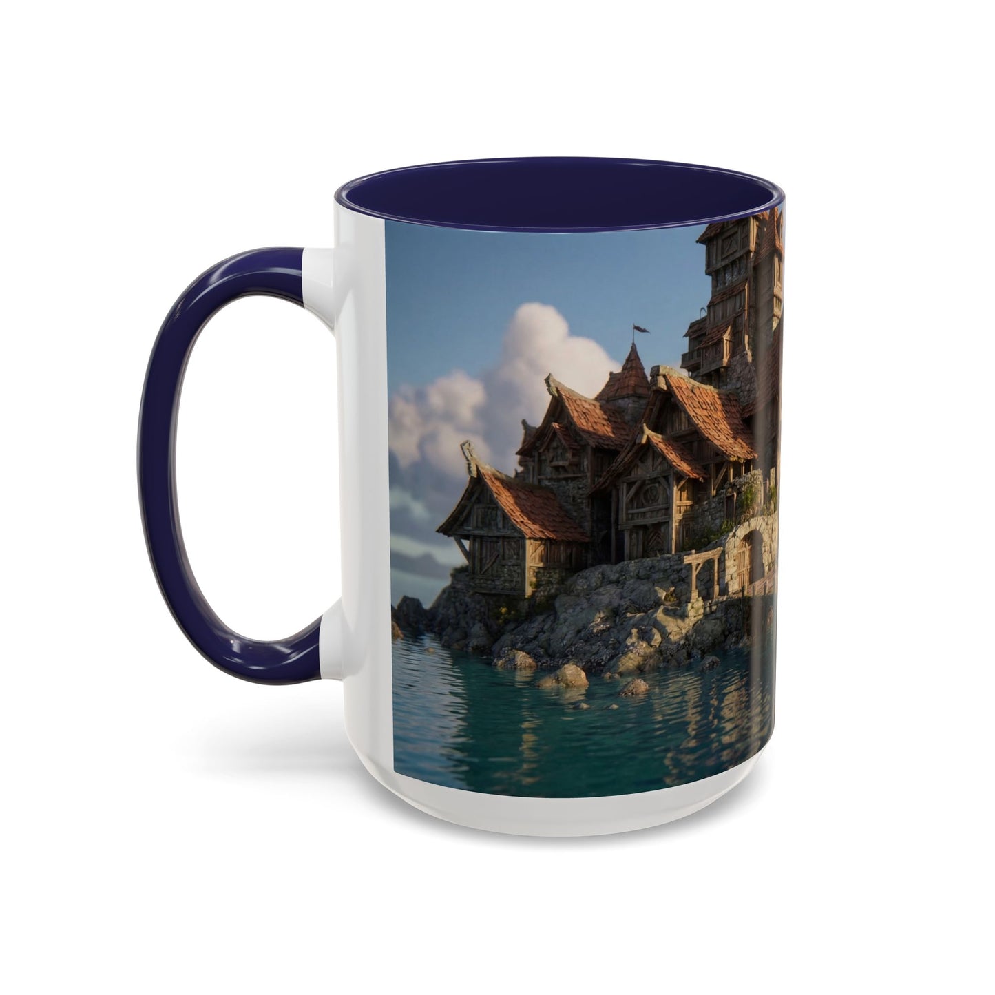 Harbor's Whisper Accent Coffee Mug (11, 15oz) – Sunset Village by the Sea