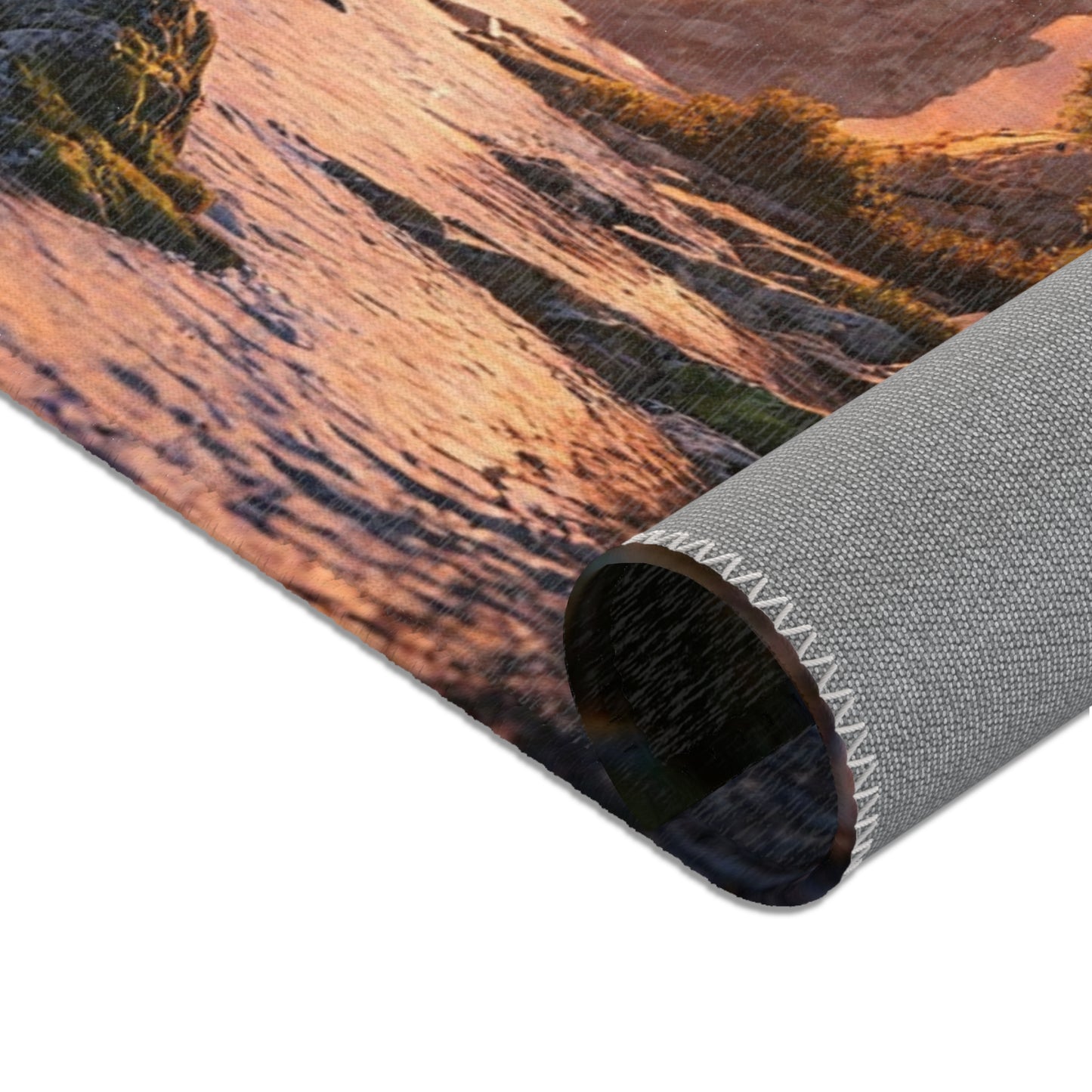 Stone Archway Sunset Rug – Whispering Canyons at Dusk