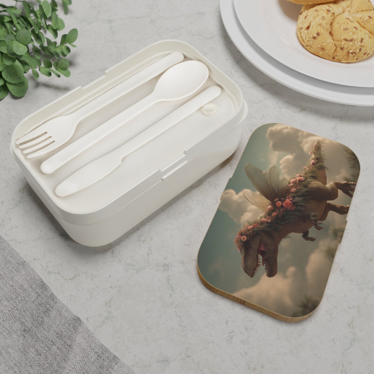 Floral Winged Tyrant Bento Lunch Box – Skyborne Garden Guardian