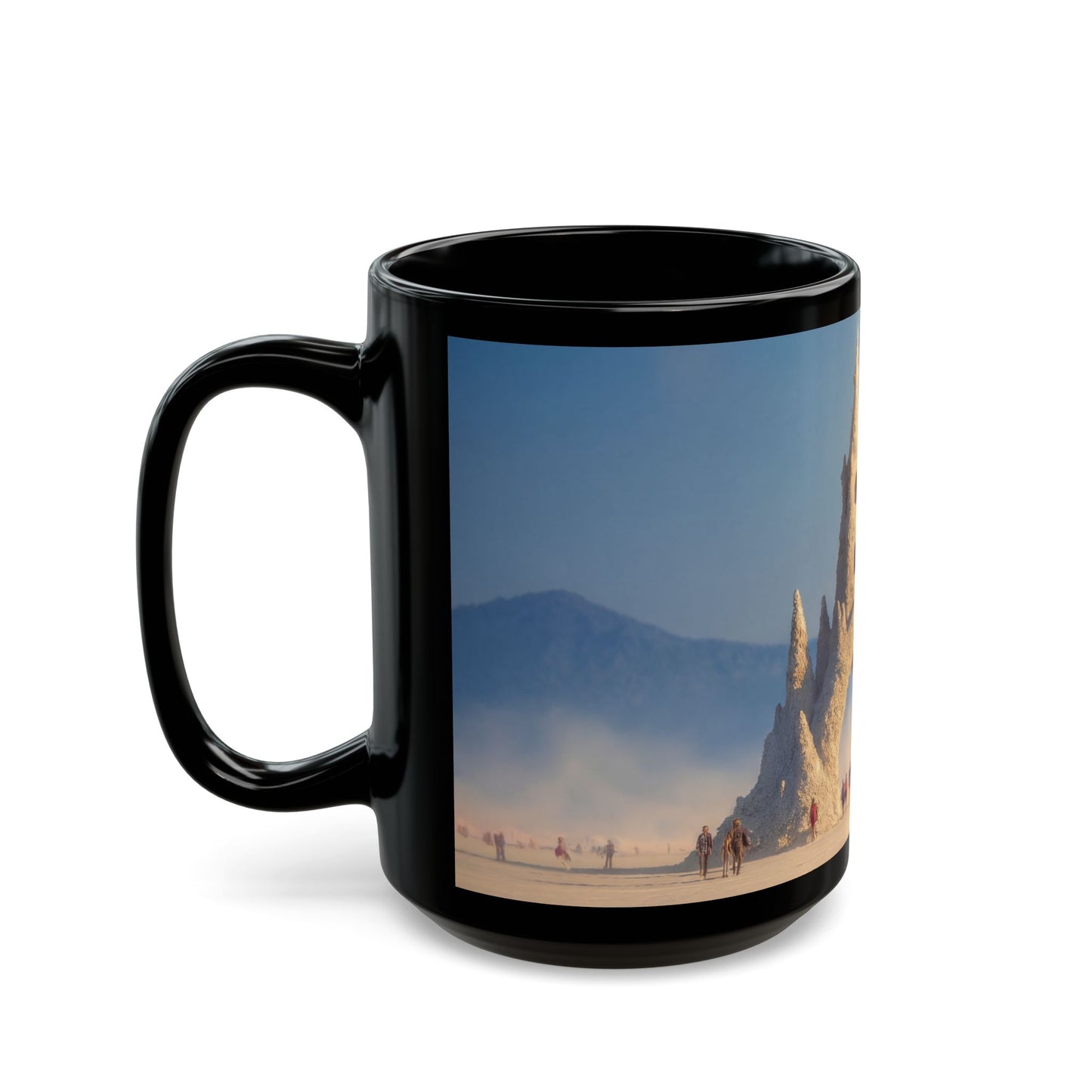 Desert Castle Black Mug – Sunset Sandstone Gateway