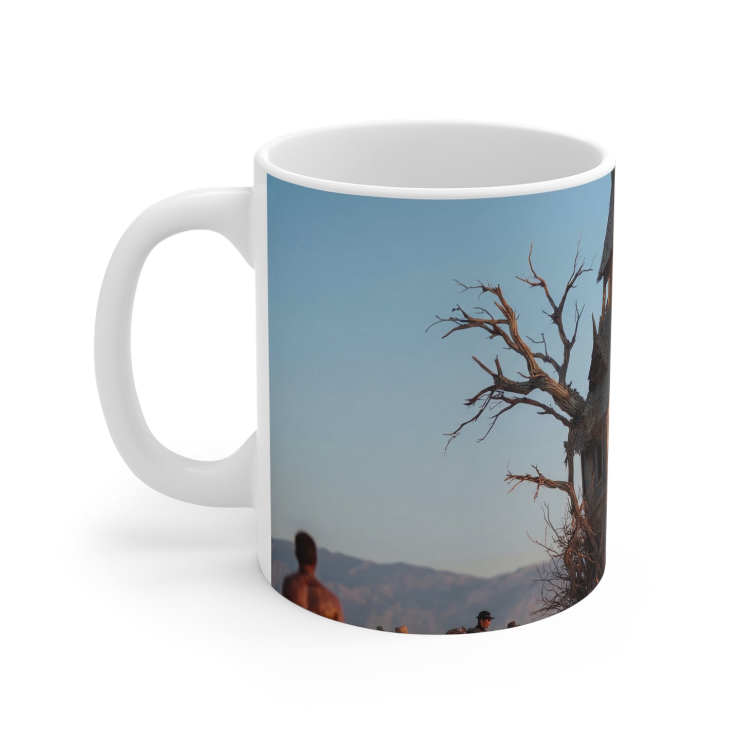 Clock Tower in the Drylands Ceramic Mugs (11oz\15oz\20oz) – Where Time Grows Wild