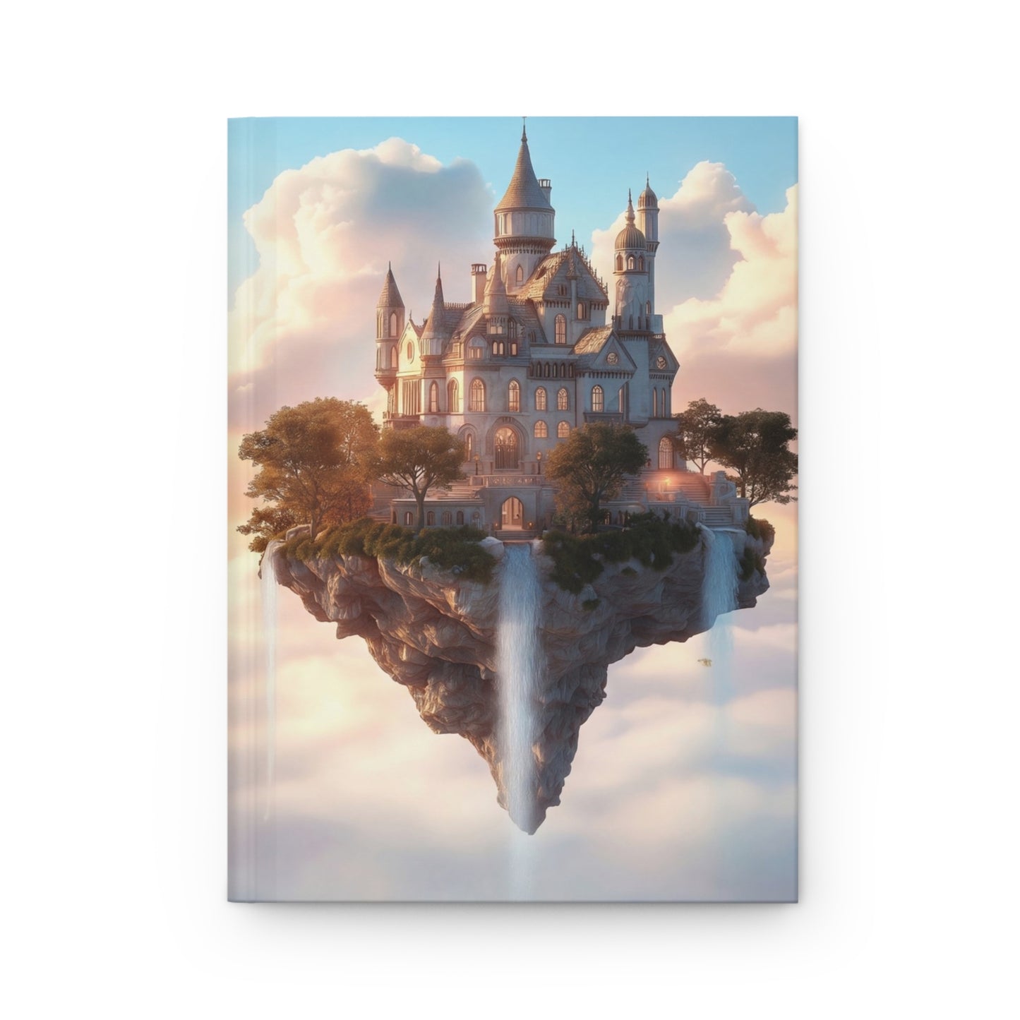 Floating Castle Hardcover Journal Matte – Sunset Sky Sanctuary