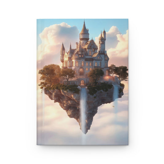 Floating Castle Hardcover Journal Matte – Sunset Sky Sanctuary