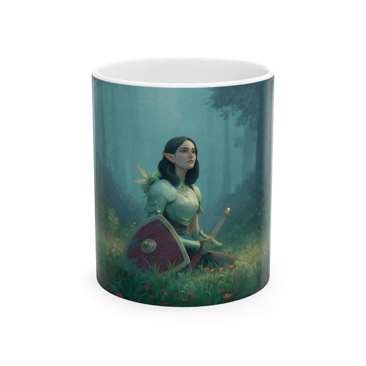 Forest Sentinel Ceramic Mug – Verdant Grove Guardian