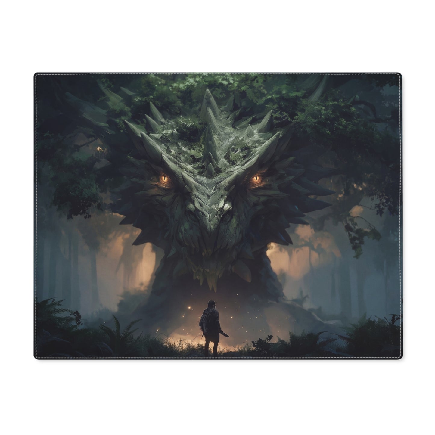 Ancient Forest Dragon Placemat – Whispers of the Verdant Sentinel