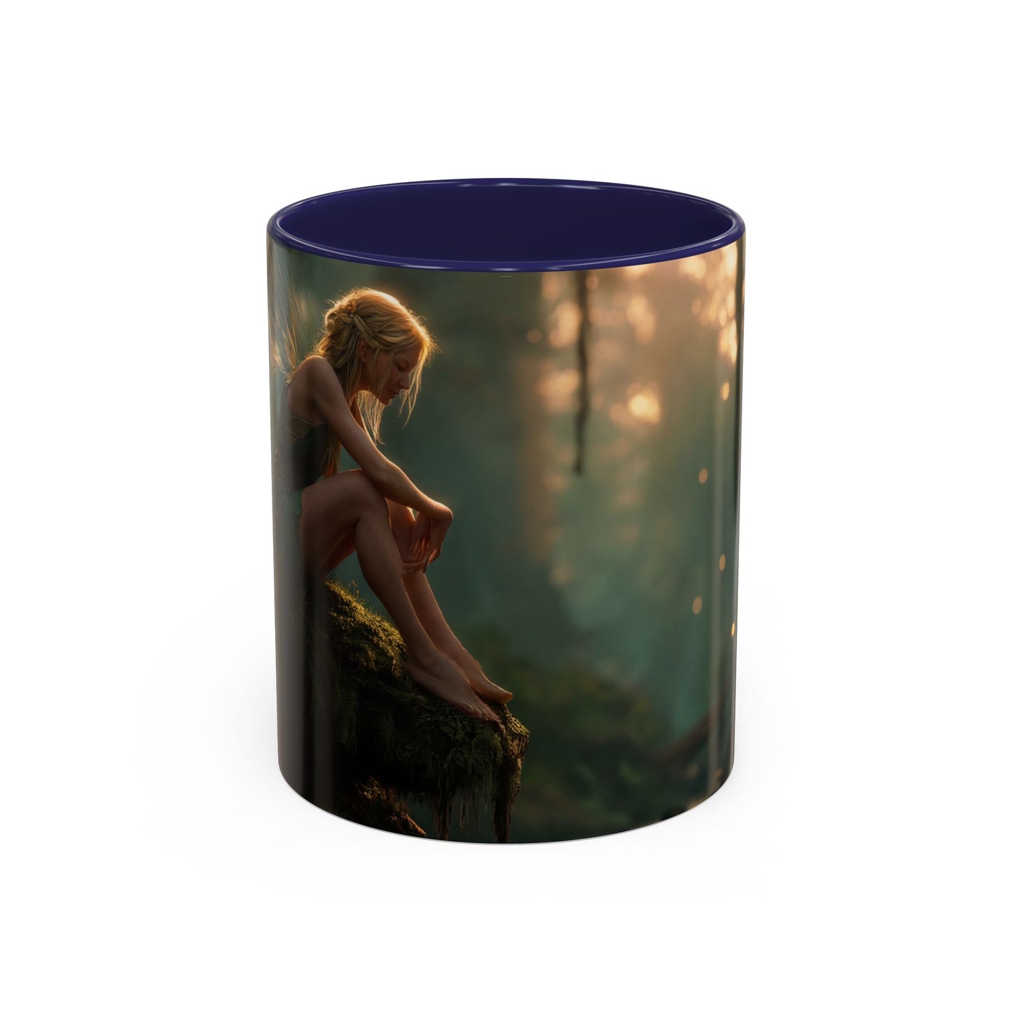 Winged Guardian Accent Coffee Mug (11, 15oz) – Twilight Forest Sentinels