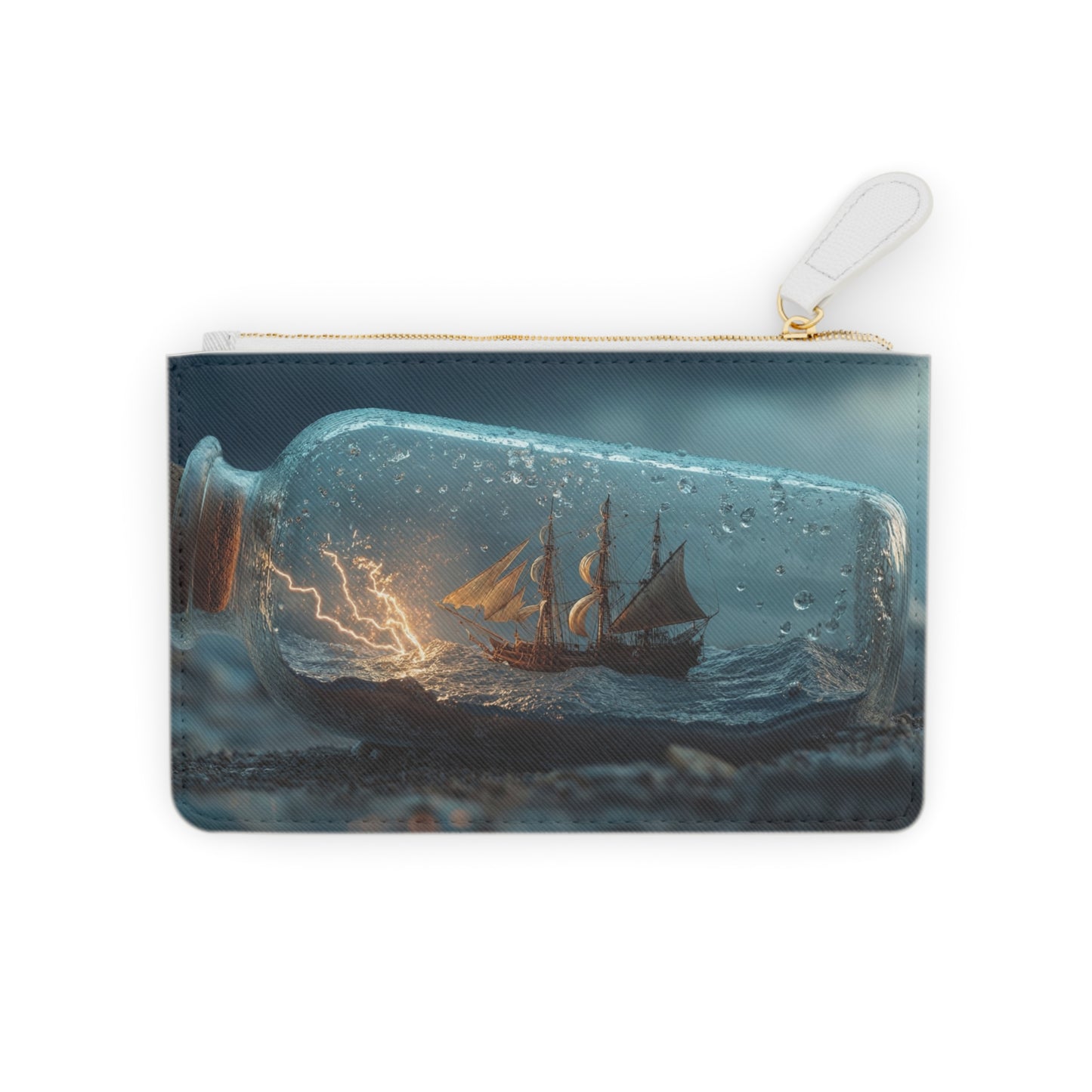 Stormbound Galleon Mini Clutch Bag – Sea’s Whisper in a Bottle