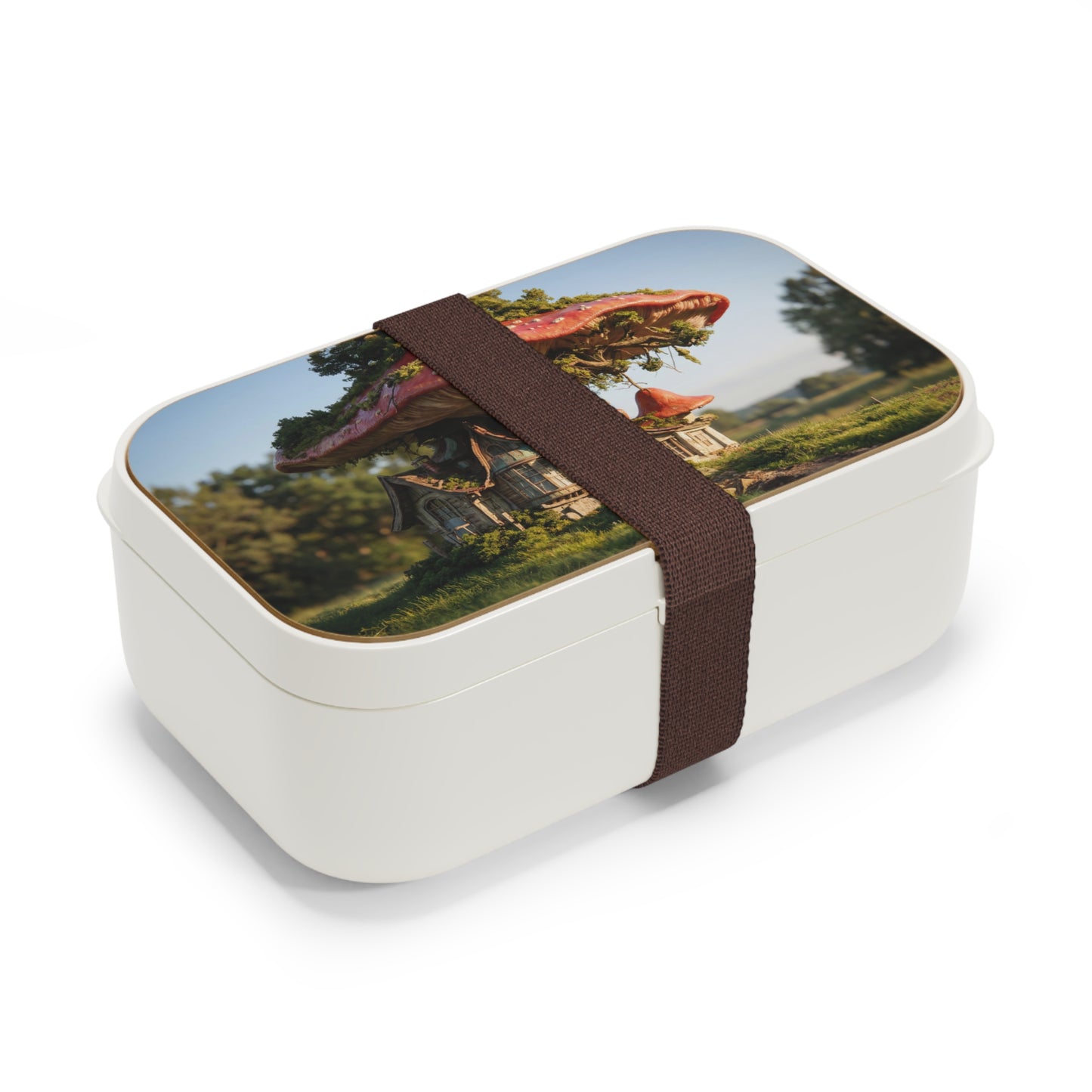 Mushroom Cottage Bento Lunch Box – Whimsical Forest Home for Your Midday Escape