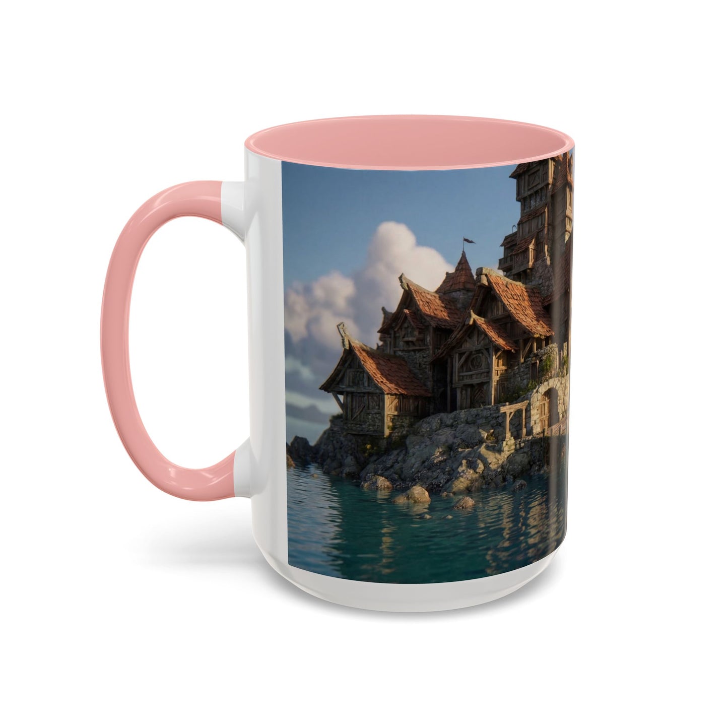 Harbor's Whisper Accent Coffee Mug (11, 15oz) – Sunset Village by the Sea