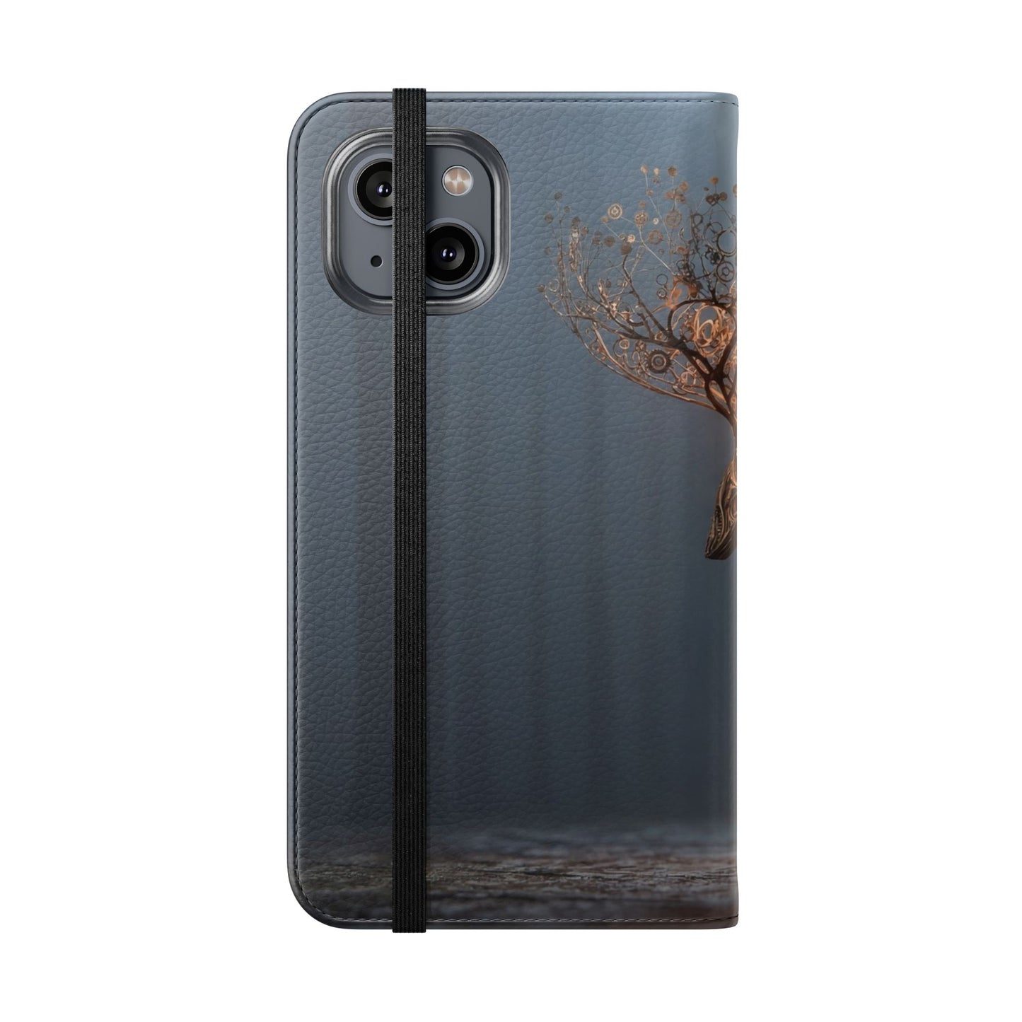 Mechanical Deer Flip Cases – Gears and Twilight Forest Guardian
