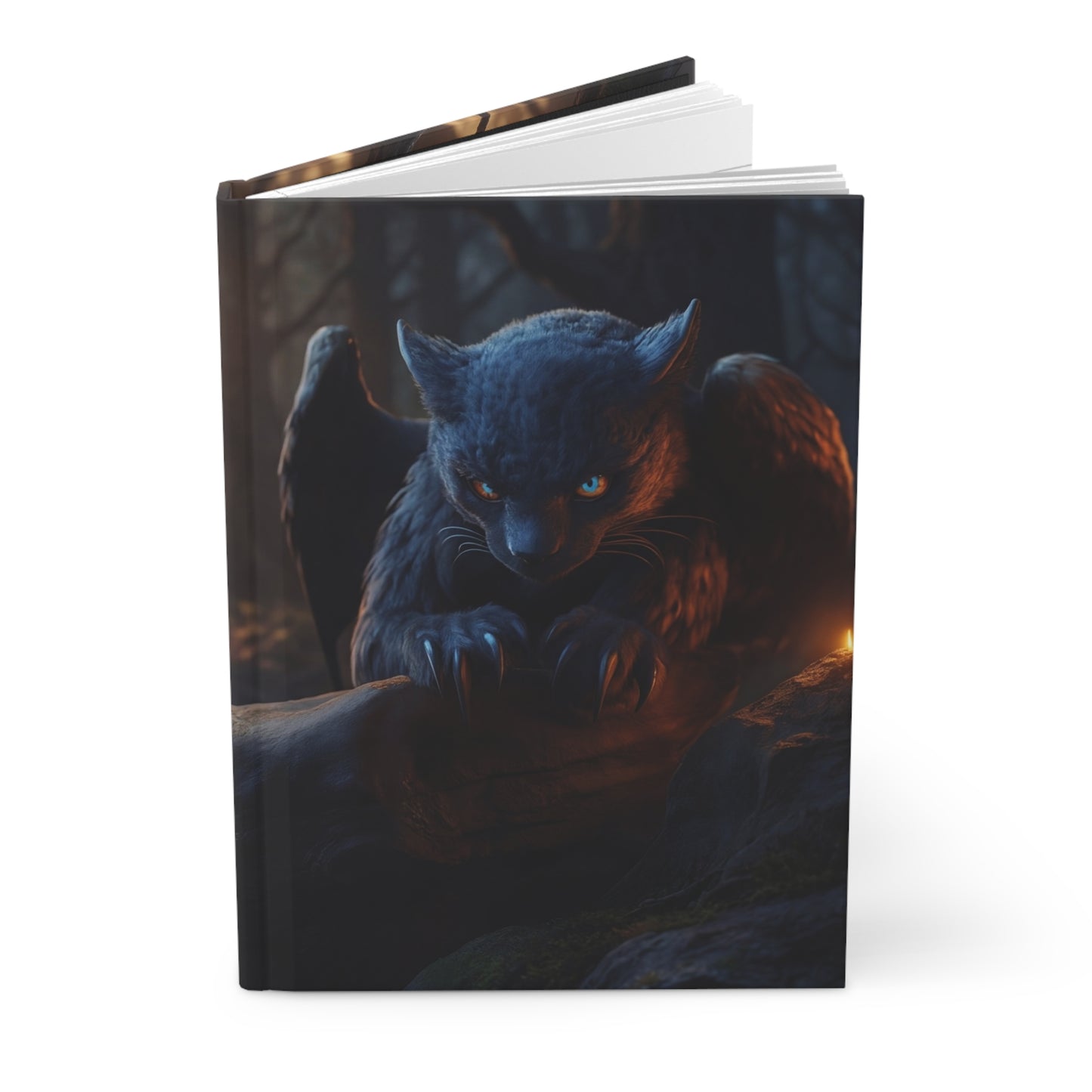 Shadow Panther Guardian Hardcover Journal Matte – Twilight Forest Watcher