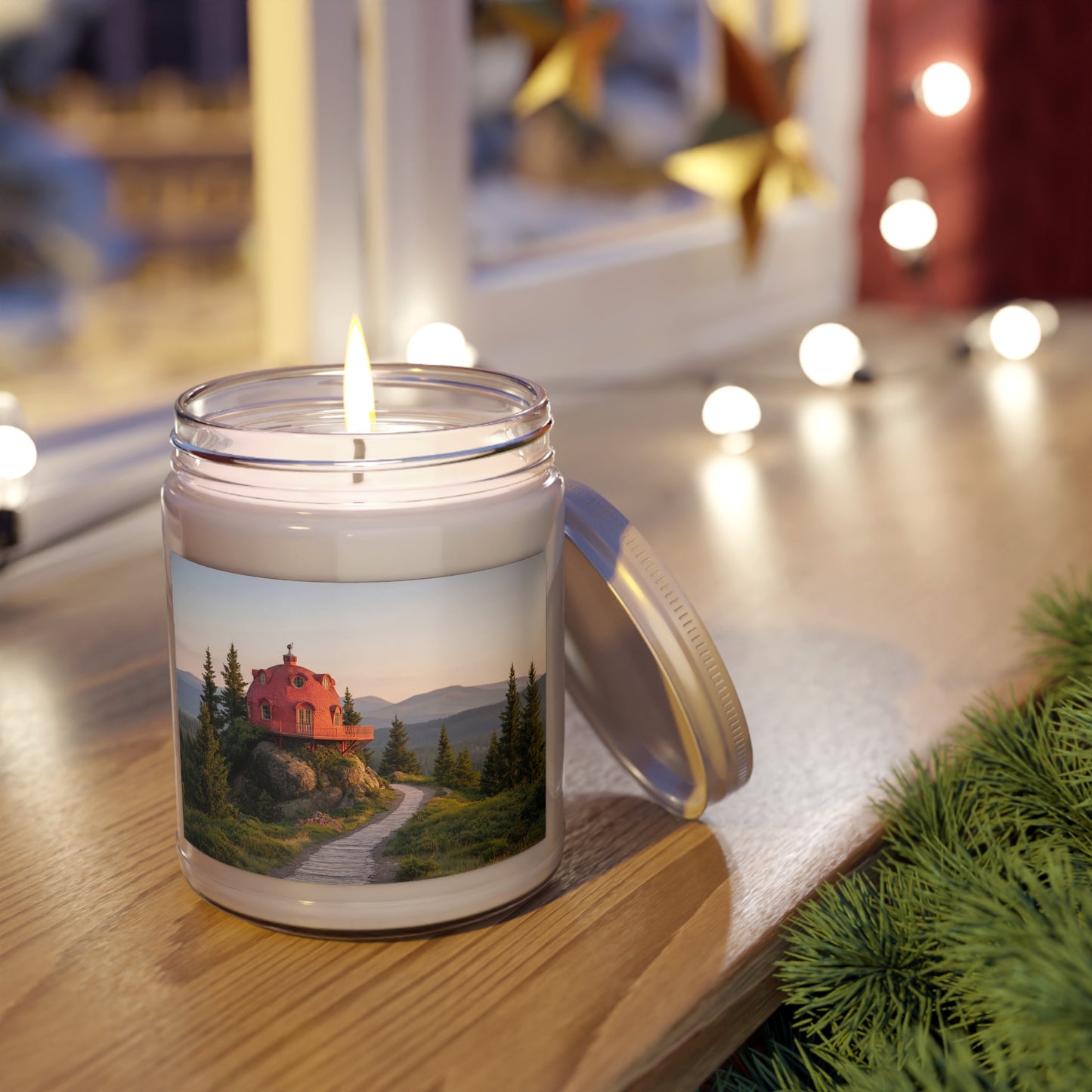 Red Dome Cottage Scented Soy Candles with White Lid, 9oz – Sunset Summit Sanctuary