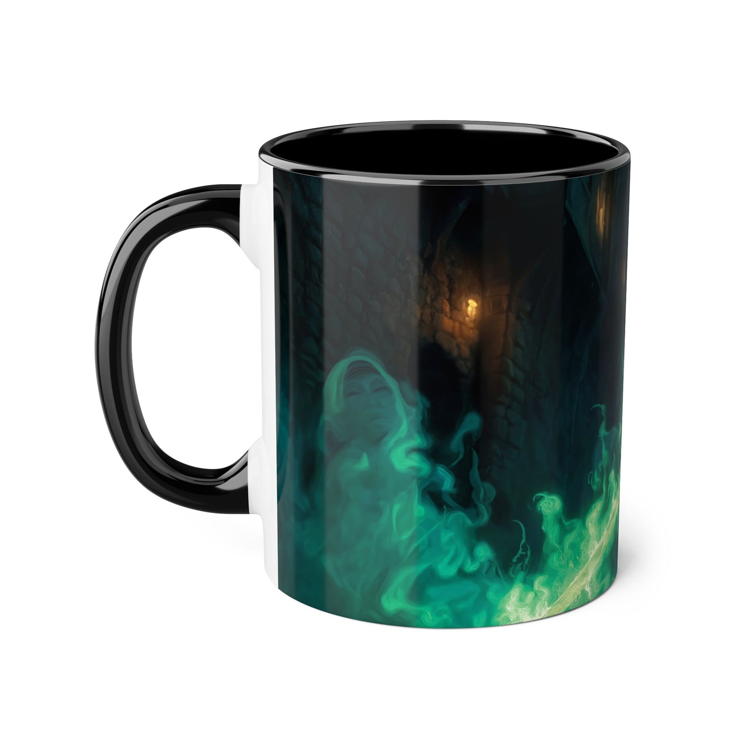 Glimmerblade Elf Warrior Mug – Glowing Green Sword Alley Guardian