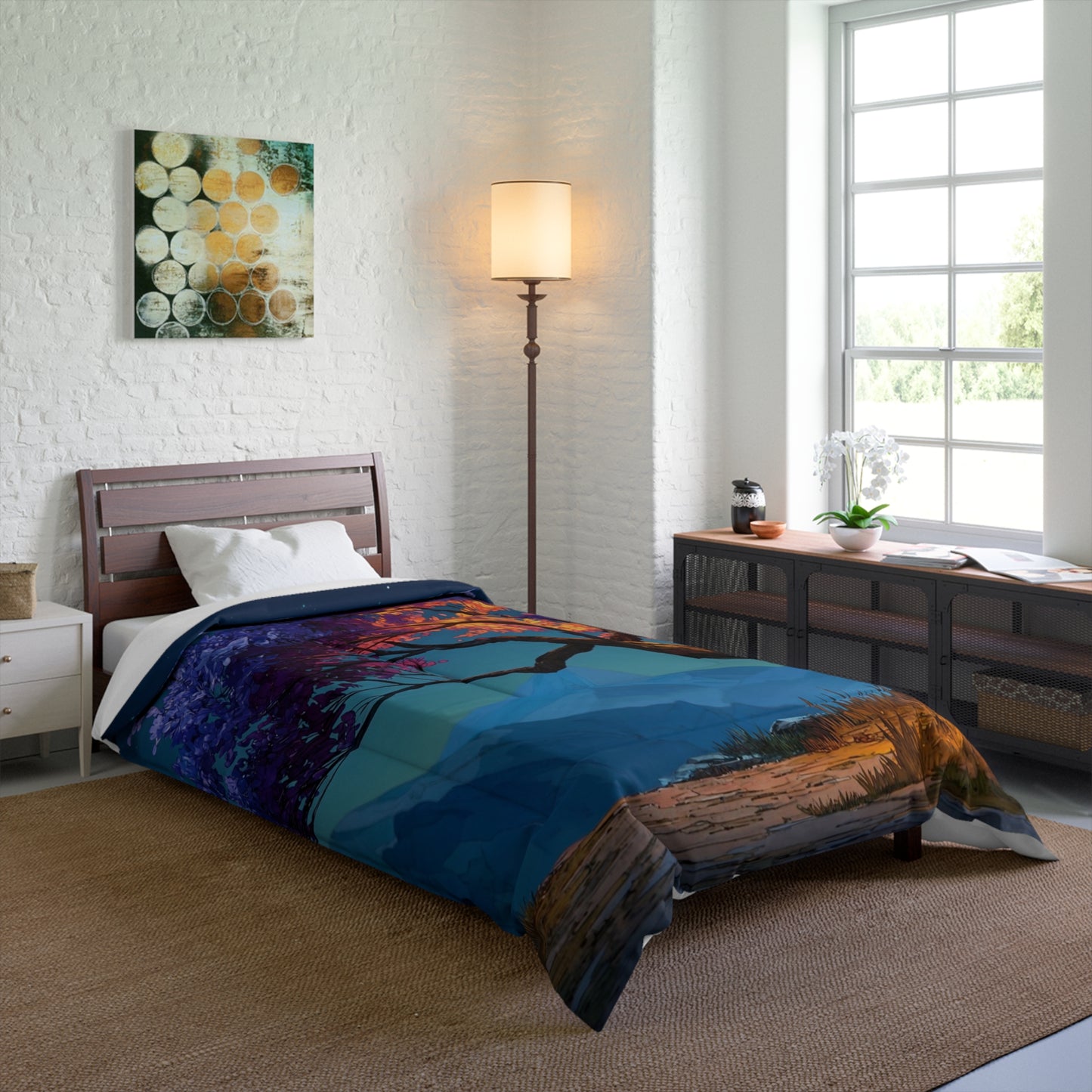 Celestial Tree Comforter – Twilight Bloom Dreamscape