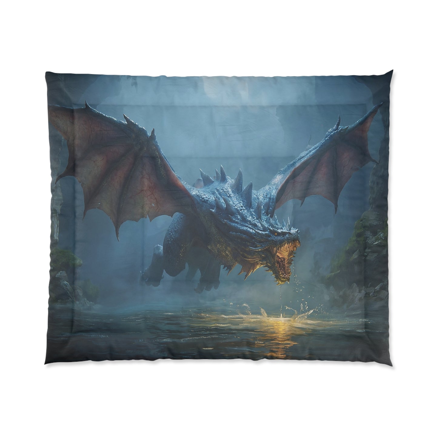 Azure Dragon Comforter – Misty Grotto Awakening Dreamscape