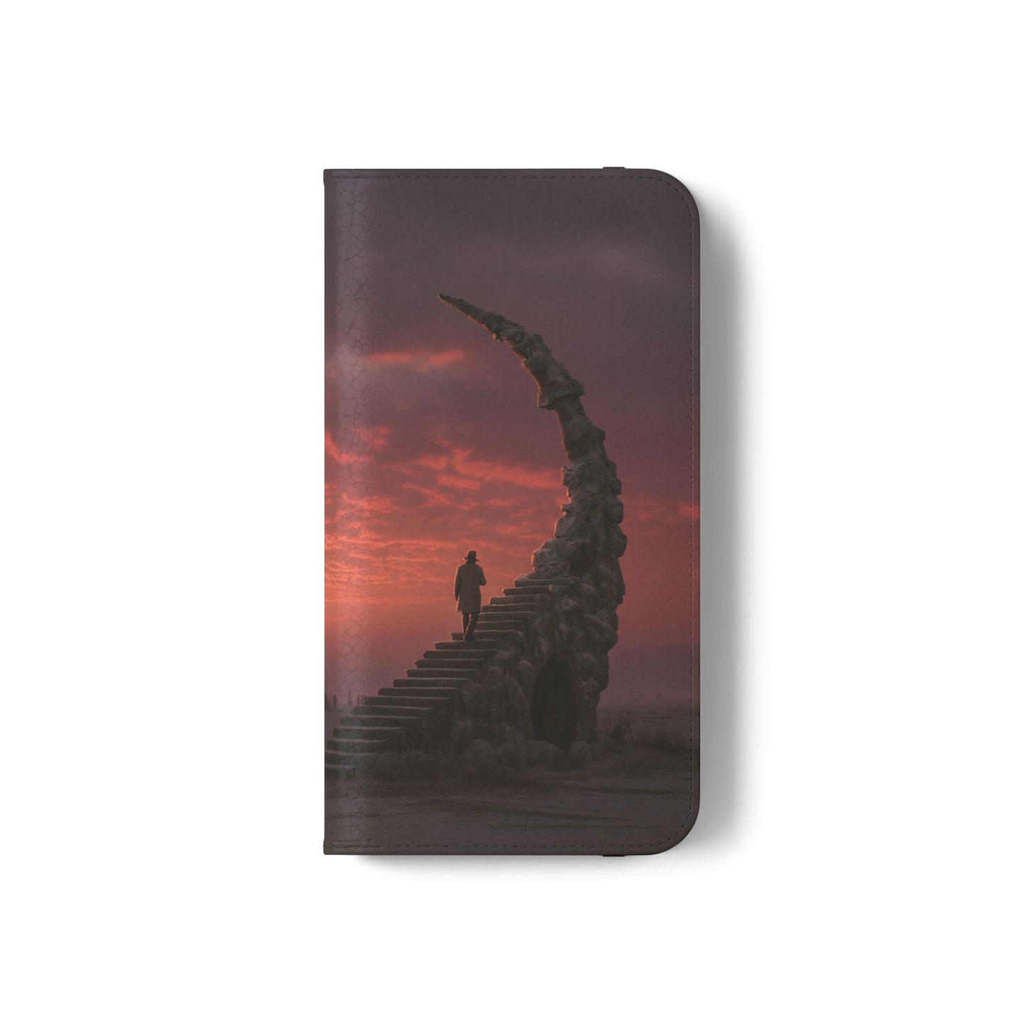 Twilight Sentinel Flip Cases – Moonlit Stairway to the Horizon