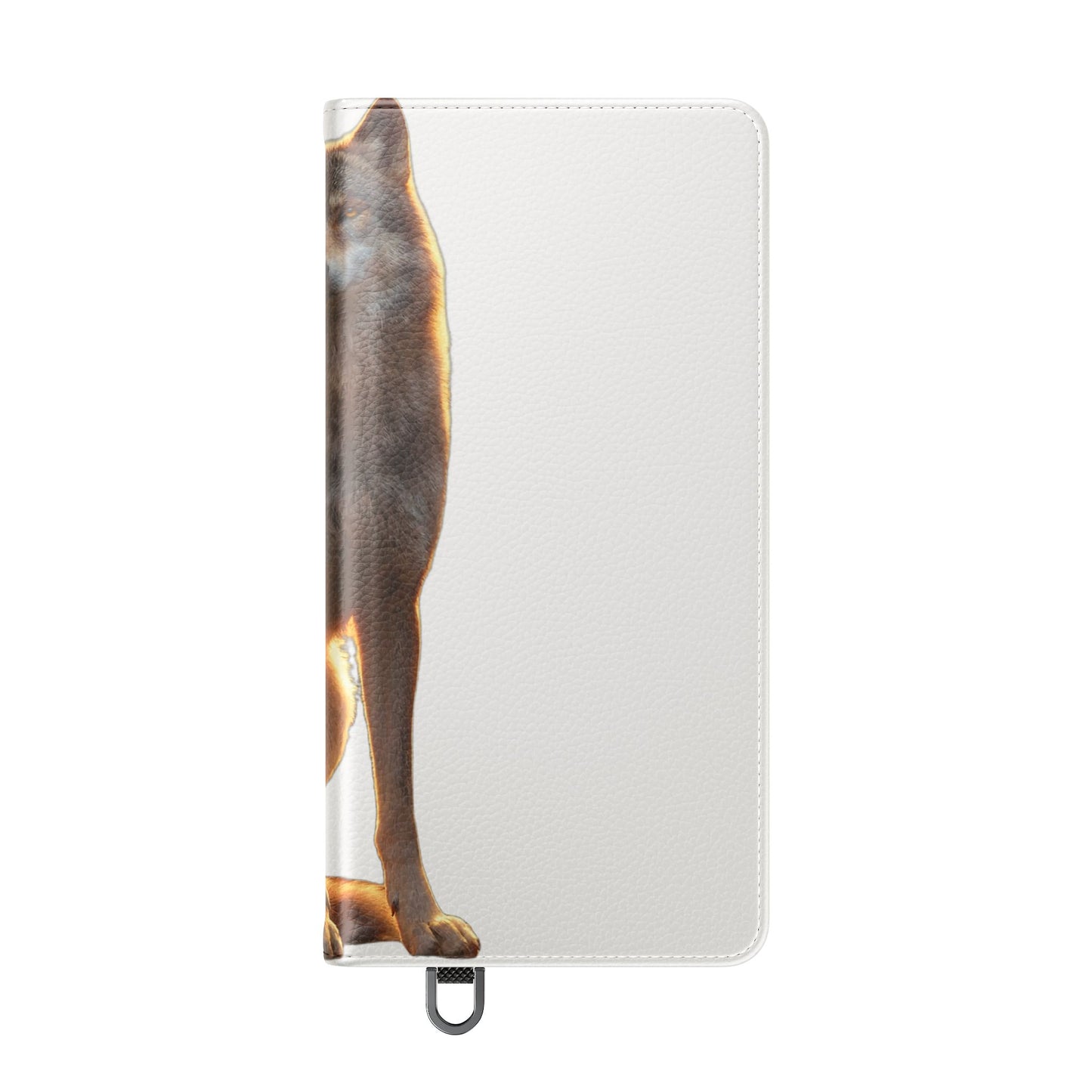 Sunlit Wolf Flip Cases – Golden Hour Sentinel Portrait