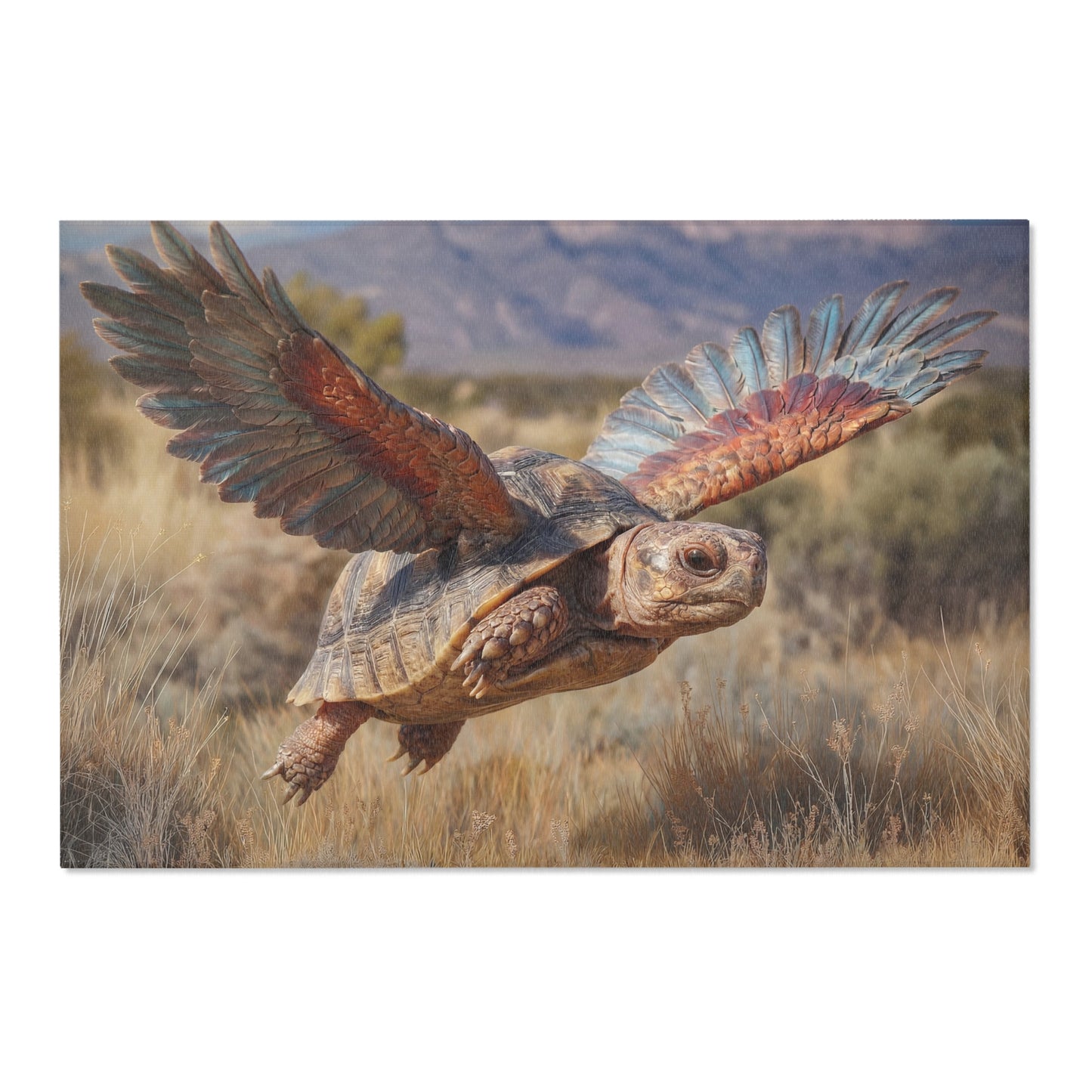 Winged Tortoise Area Rug – Desert Sky Guardian