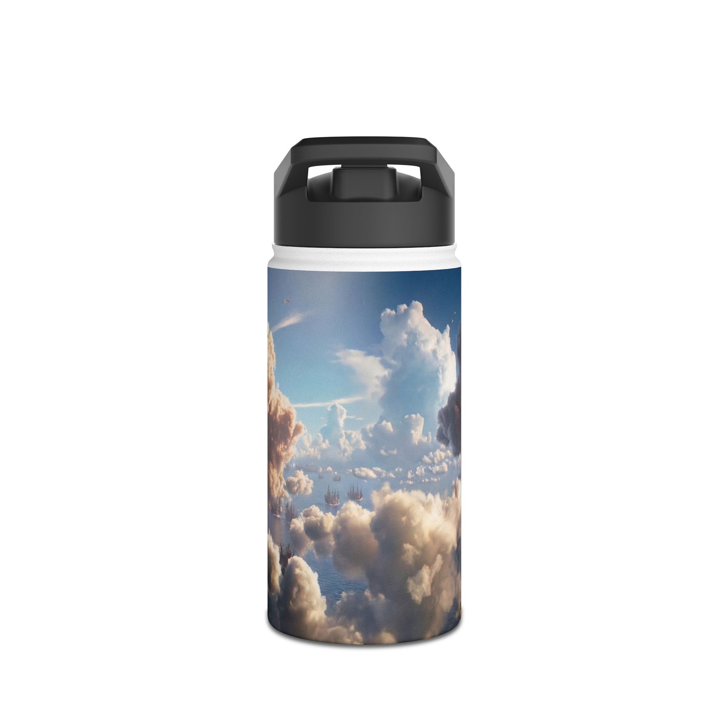 Celestial Fleet Stainless Steel Water Bottle, Standard Lid – Dawn’s Archway at Sea