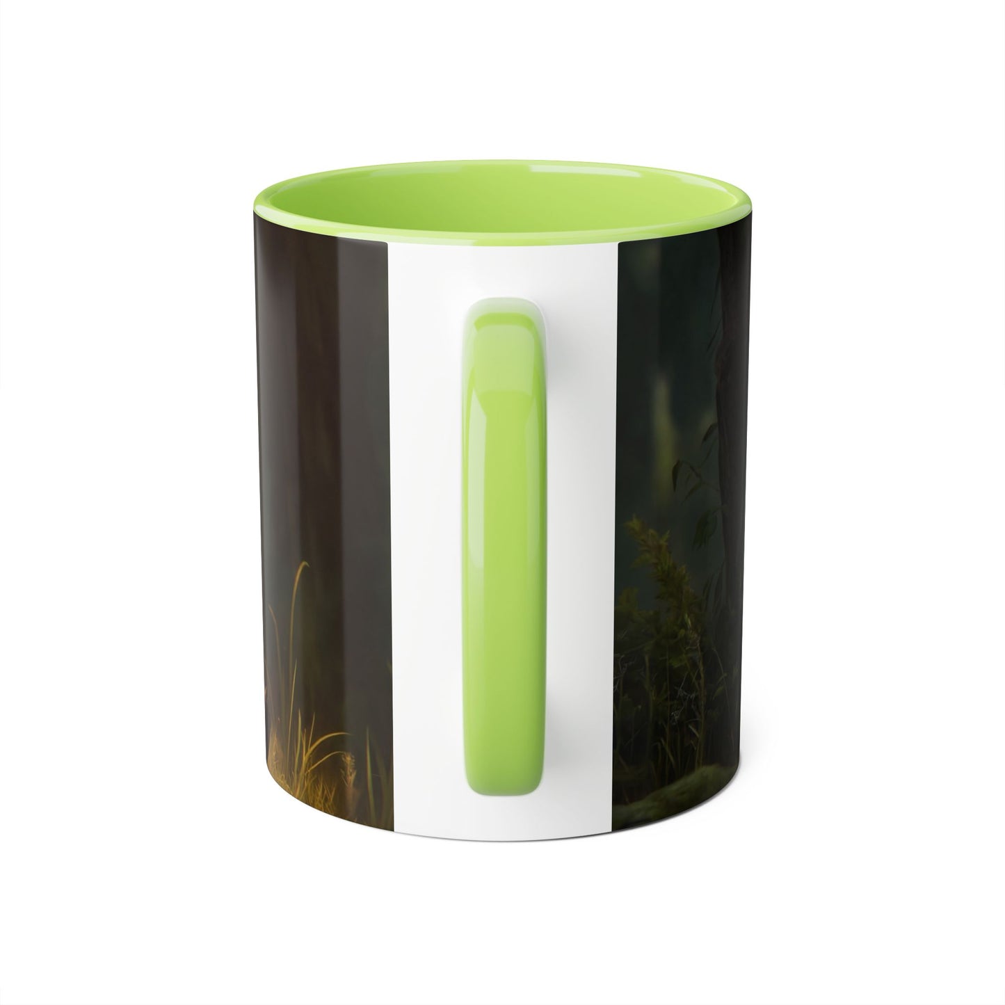 Hooded Guardian Accent Mugs, 11oz – Bioluminescent Forest Keeper