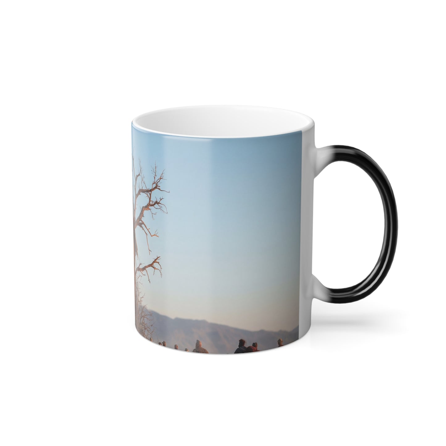 Clocktower Oasis Color Morphing Mug, 11oz – Dusty Dunes Sentinel