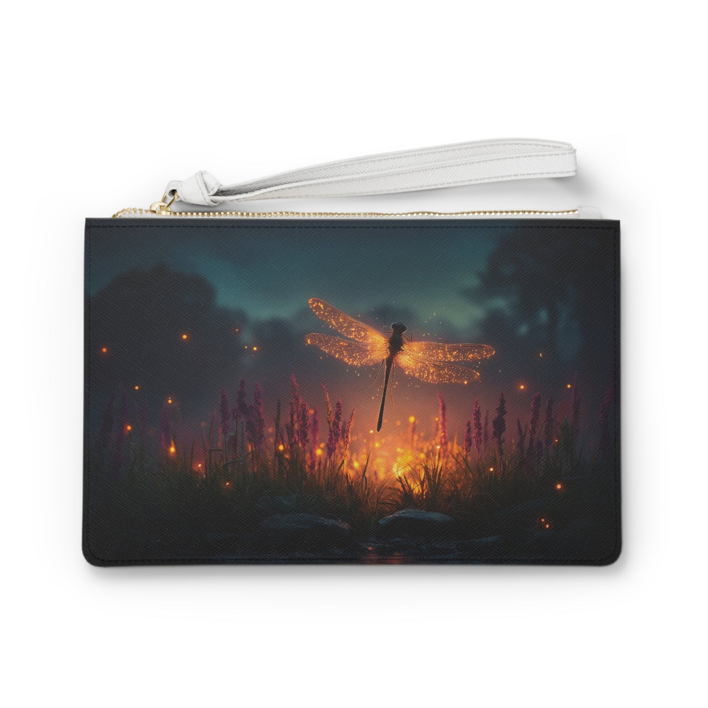 Glowing Dragonfly Clutch Bag – Twilight Meadow Luminescence