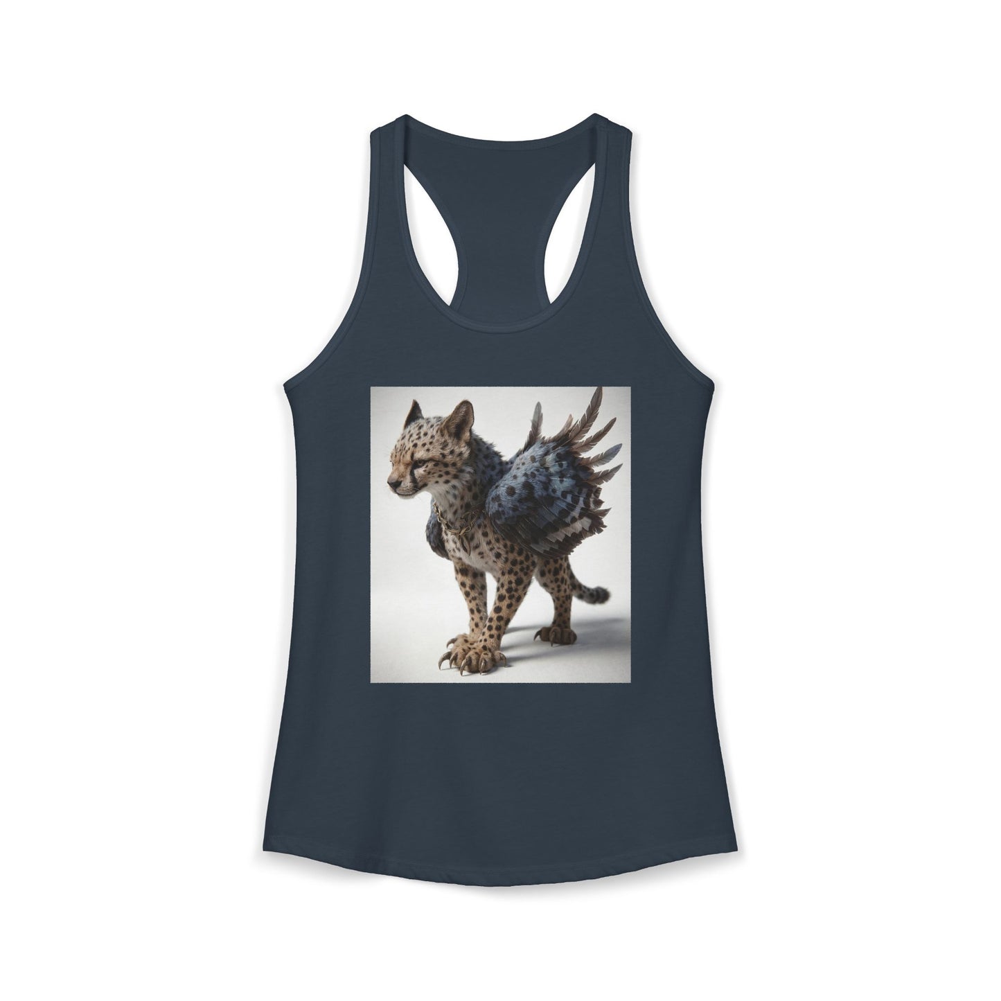 Winged Cheetah Guardian Tank – Bronze Collar and Feathered Flight