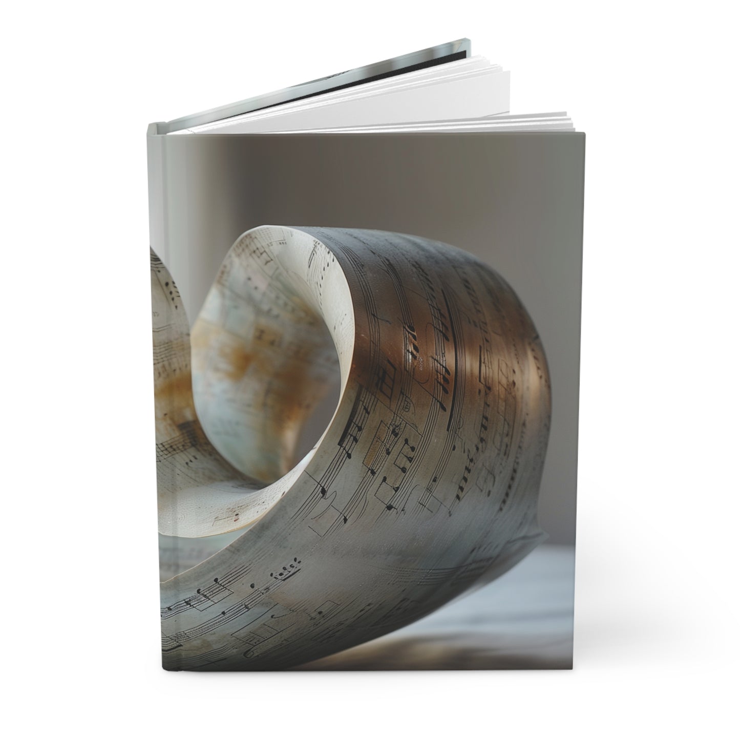 Spiral Symphony Hardcover Journal Matte – Echoes of Forgotten Melodies