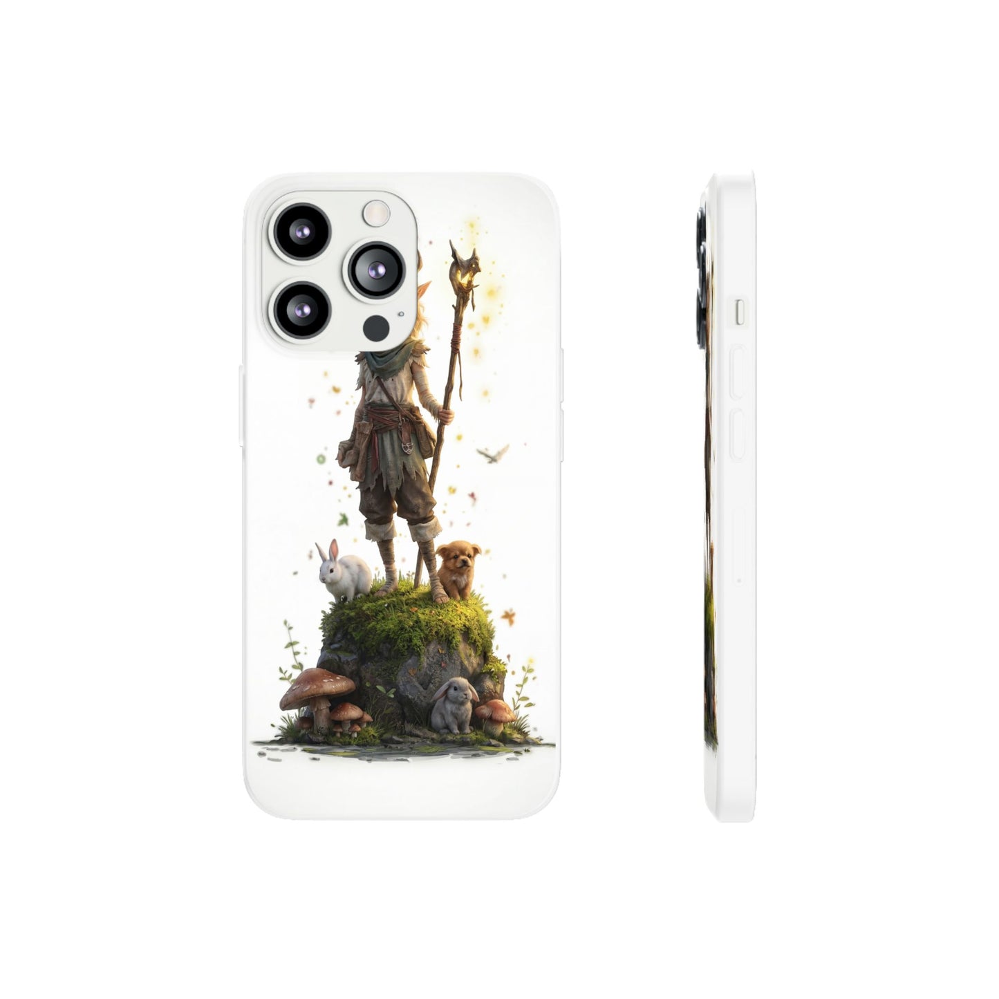 Forest Sentinel Flexi Cases – Luminescent Deerhorn Guardian