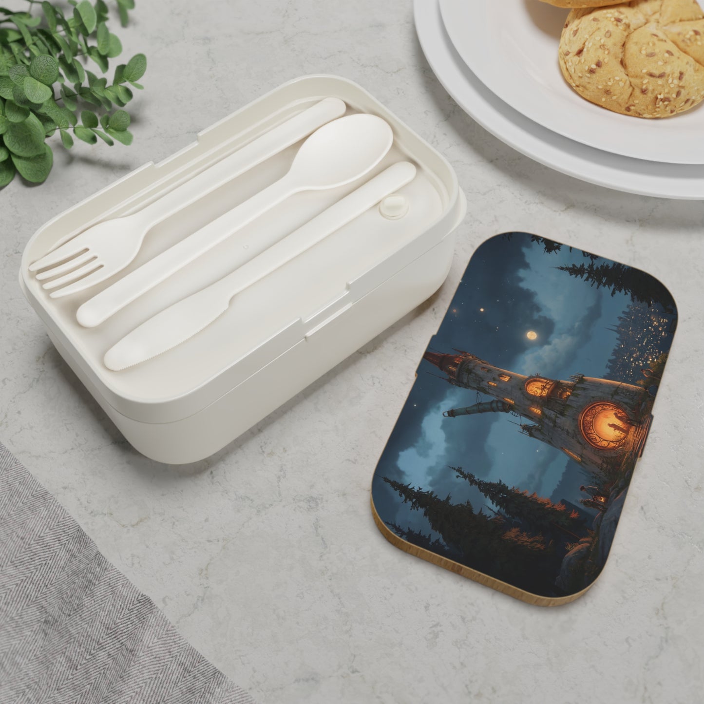 Moonlit Observatory Bento Lunch Box – Whispers of the Skyward Tower