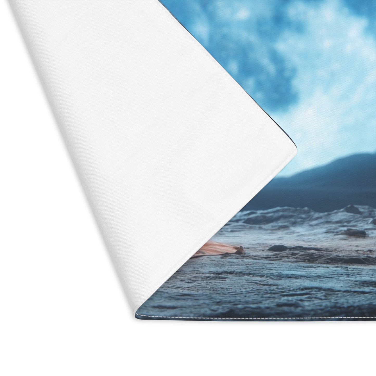 Moonlit Monk Placemat – Serene Cave Meditation Scene