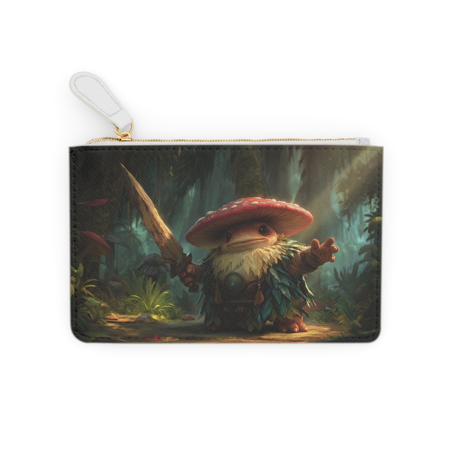 Mushroom Knight Mini Clutch Bag – Sunlit Jungle Sentinel