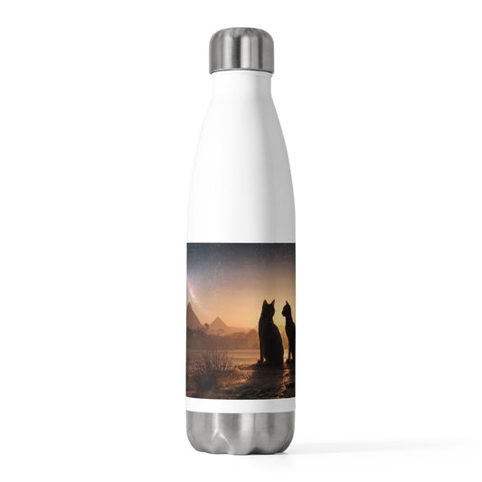 Starlit Pyramids Cat Bottle – Ancient Nightwatchers Glow