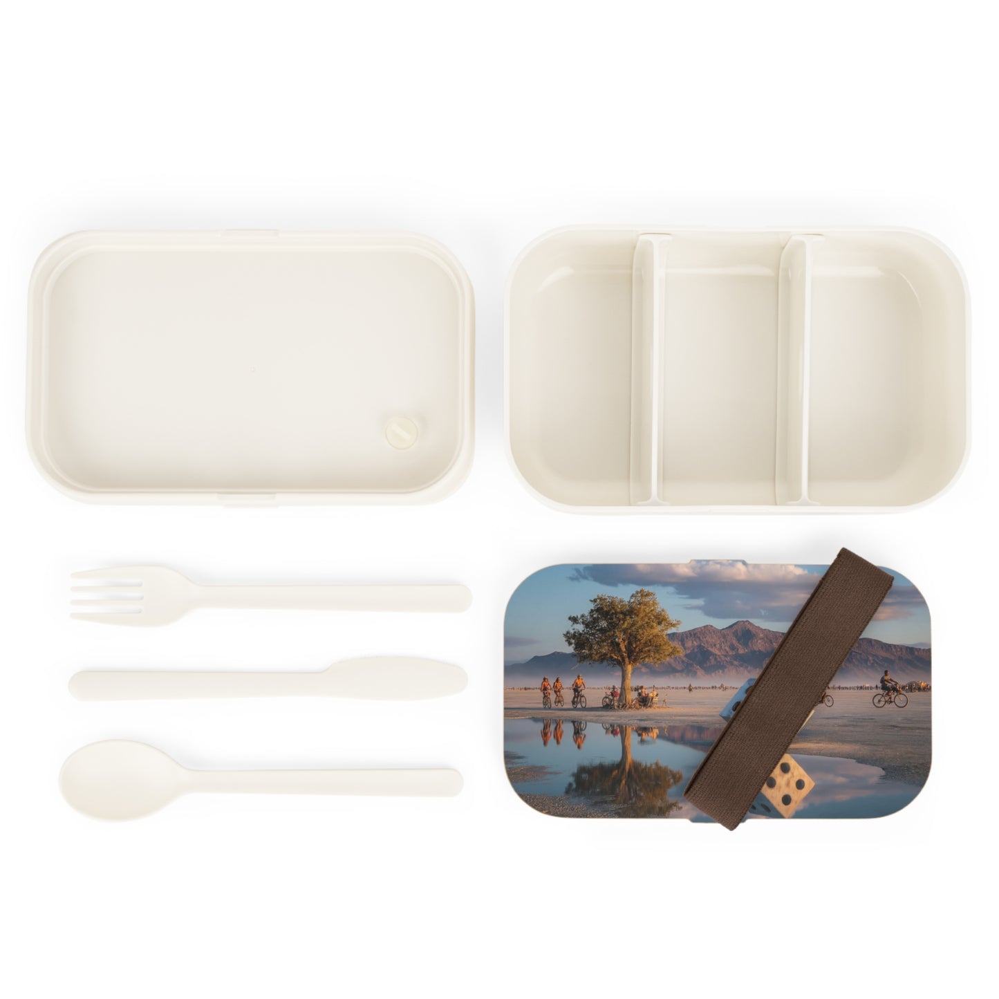 Desert Dice Bento Lunch Box – Sunset Reflections at Burning Man