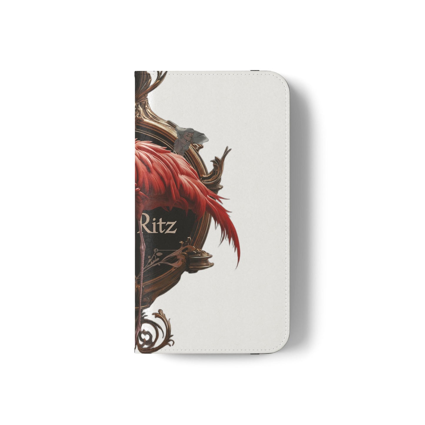 The Ritz Flamingo Flip Cases – Gilded Ornate Frame Art Design