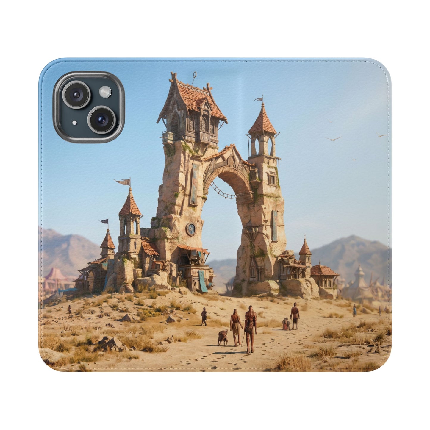 Desert Sentinel Gate Flip Cases – Weathered Archway Journey