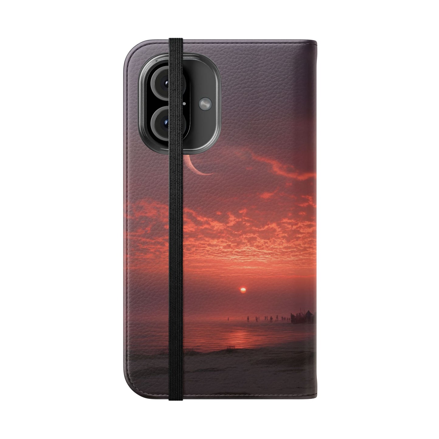 Twilight Sentinel Flip Cases – Moonlit Stairway to the Horizon