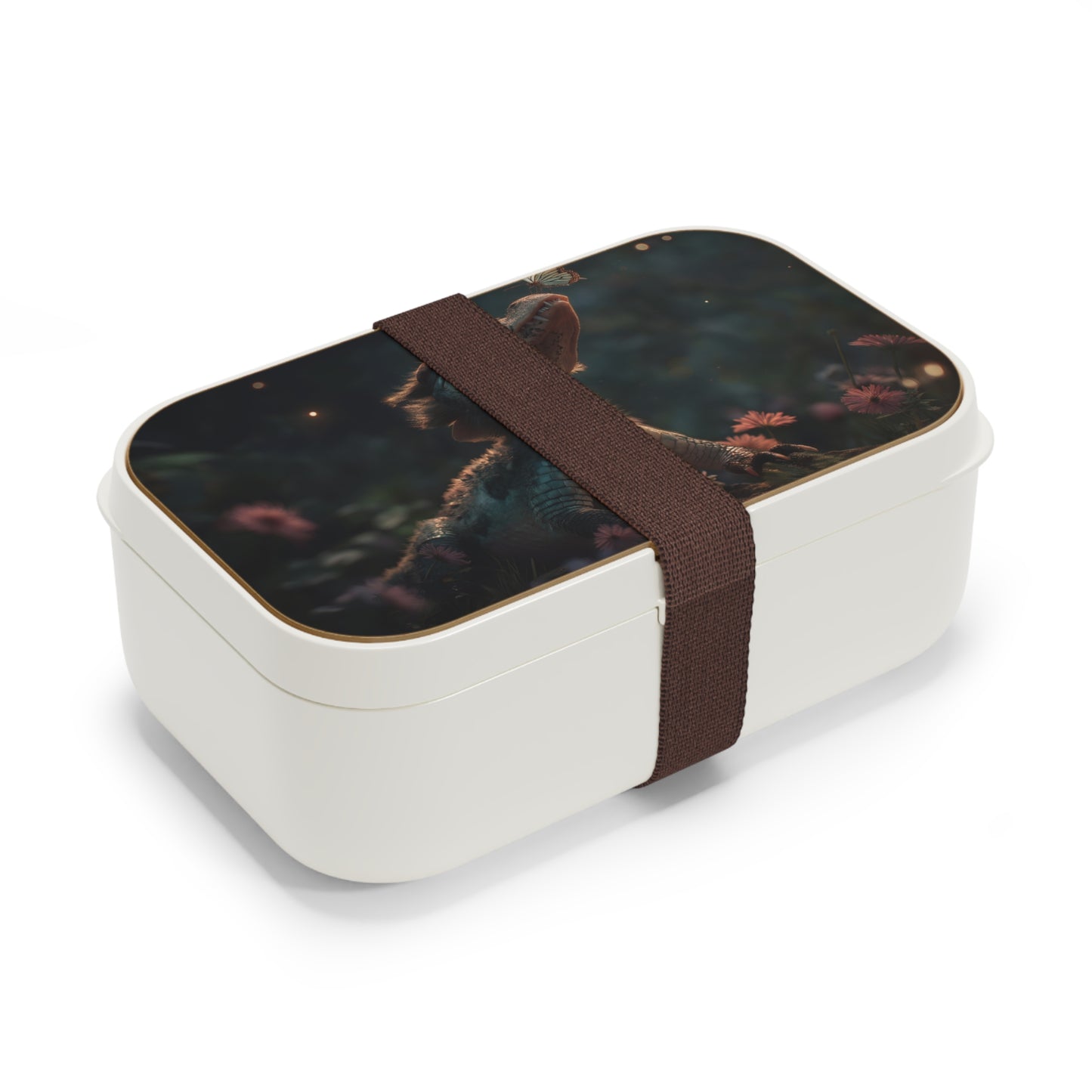 Crocodile Guardian Bento Box – Gentle Creature with Butterfly Design