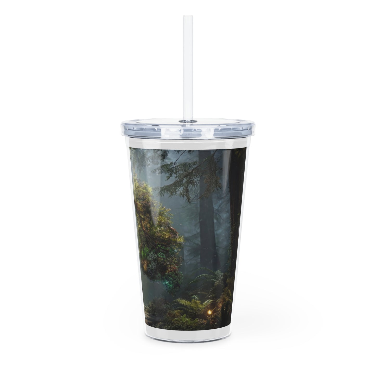 Lungs of the Wild Plastic Tumbler with Straw – Breath of the Ancient Grove