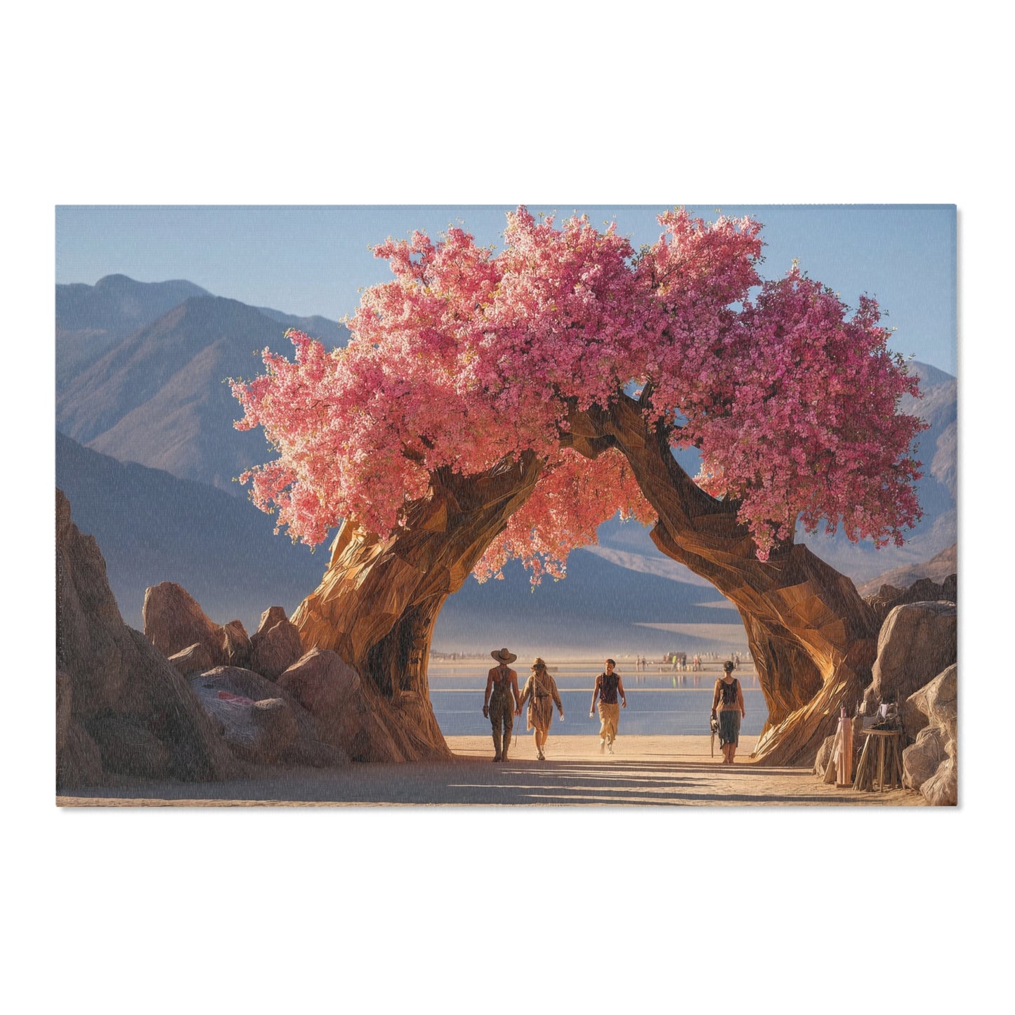 Pink Blossom Archway Area Rugs – Desert Bloom Gateway