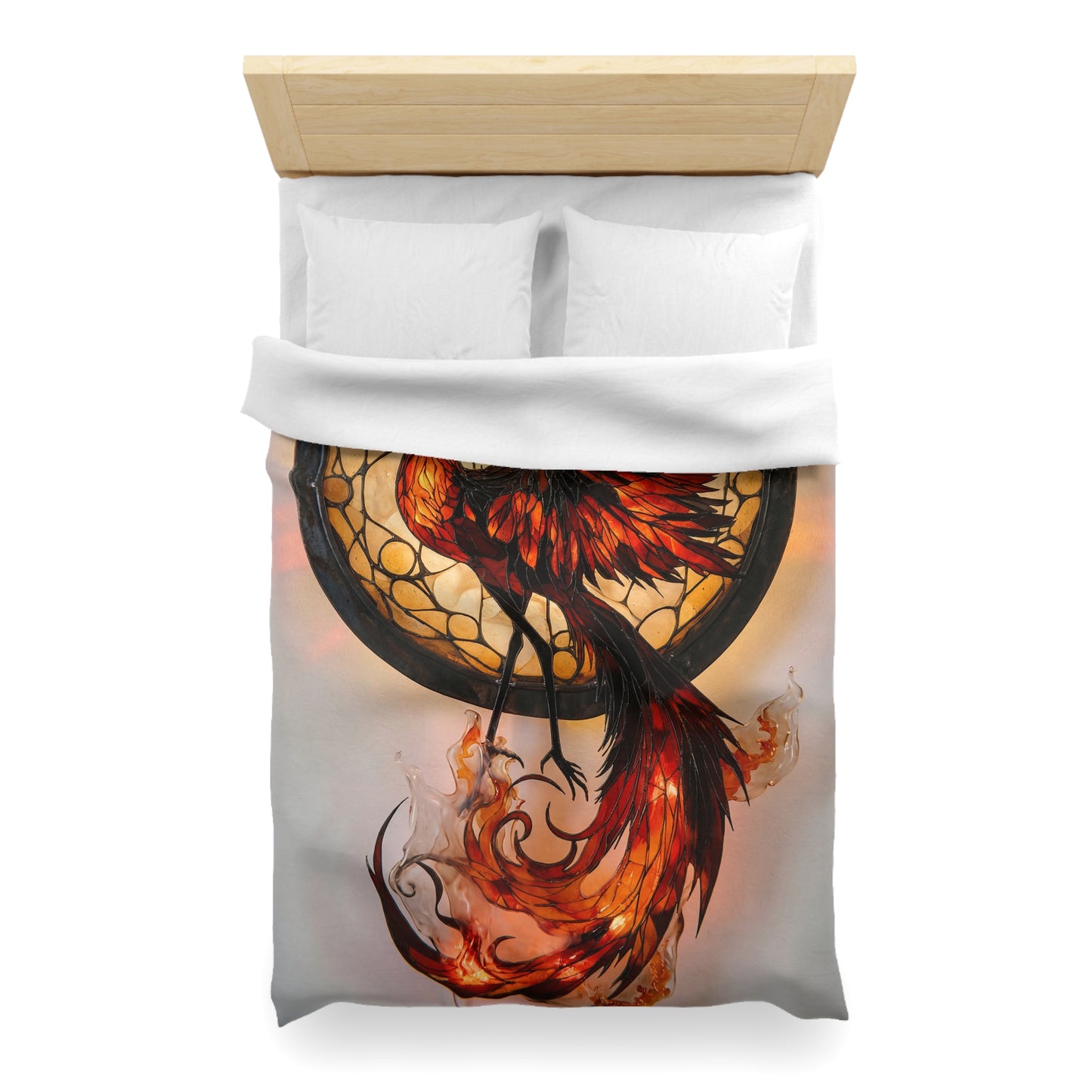 Phoenix Reborn Microfiber Duvet Cover – Amber Flame Dreamscape