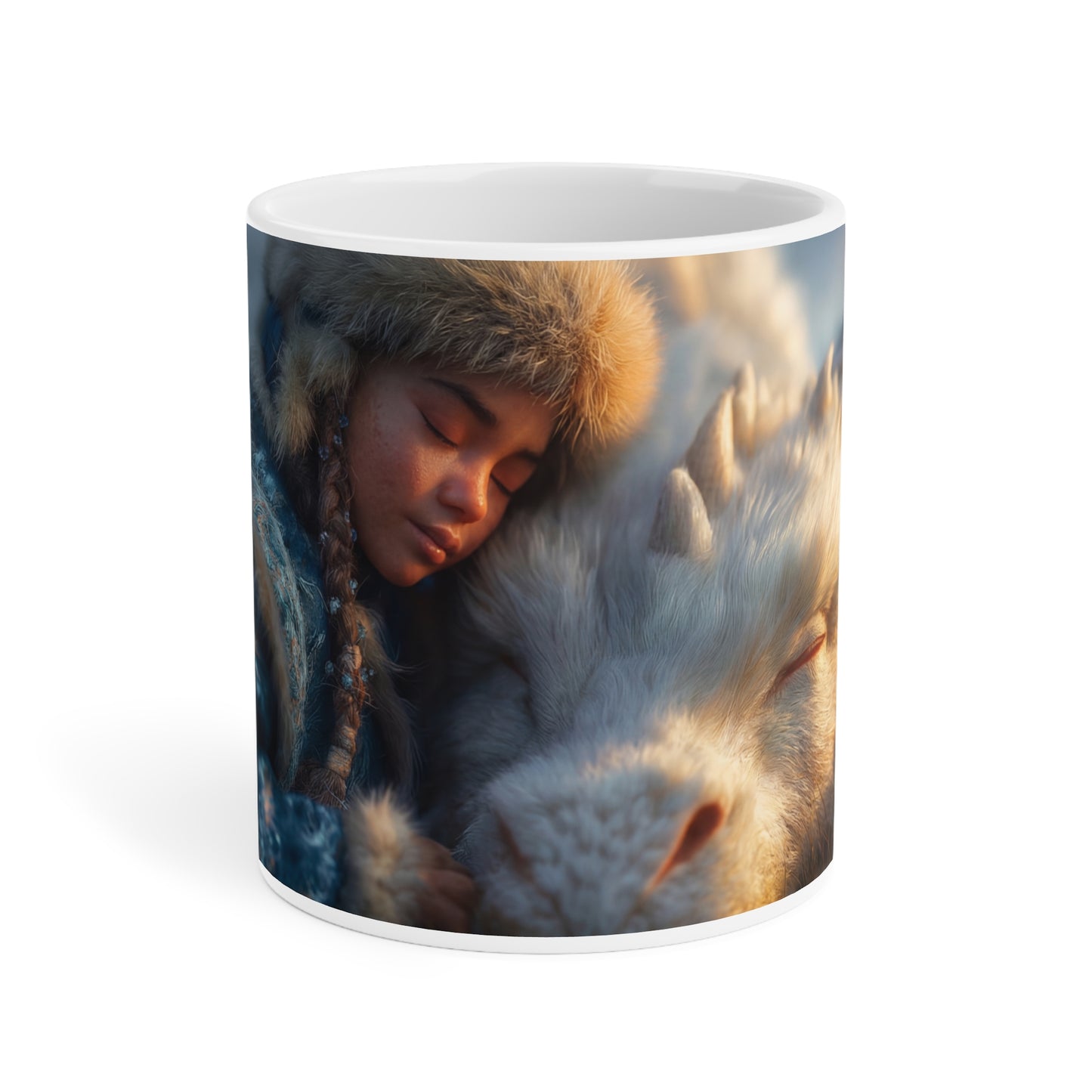 Snowbound Sentinel Ceramic Mugs (11oz\15oz\20oz) – Warmth of Winter’s Quiet Pact