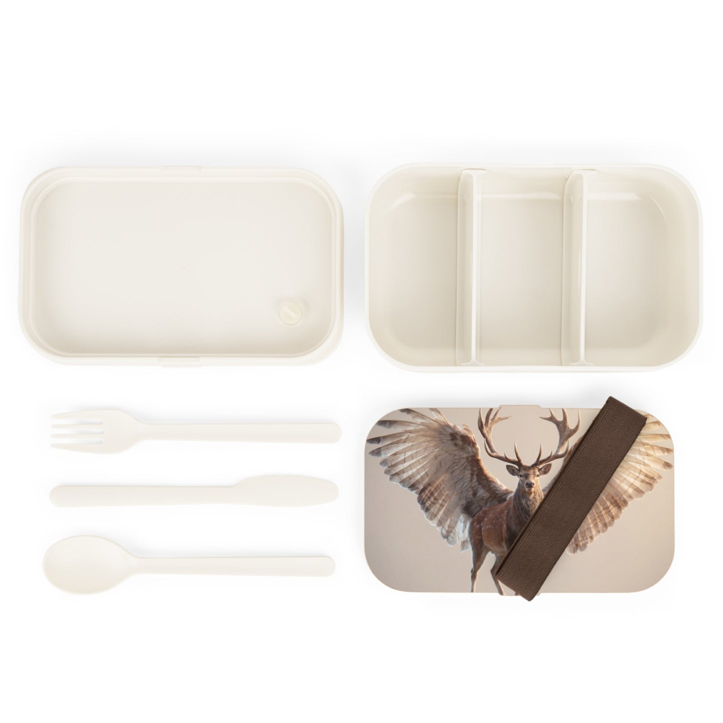 Winged Stag Bento Lunch Box – Sunset Guardian of the Wild