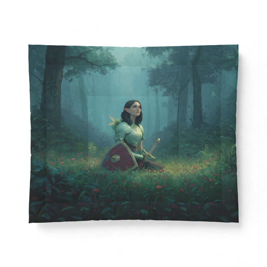 Forest Sentinel Cotton Comforter – Emerald Grove Guardian