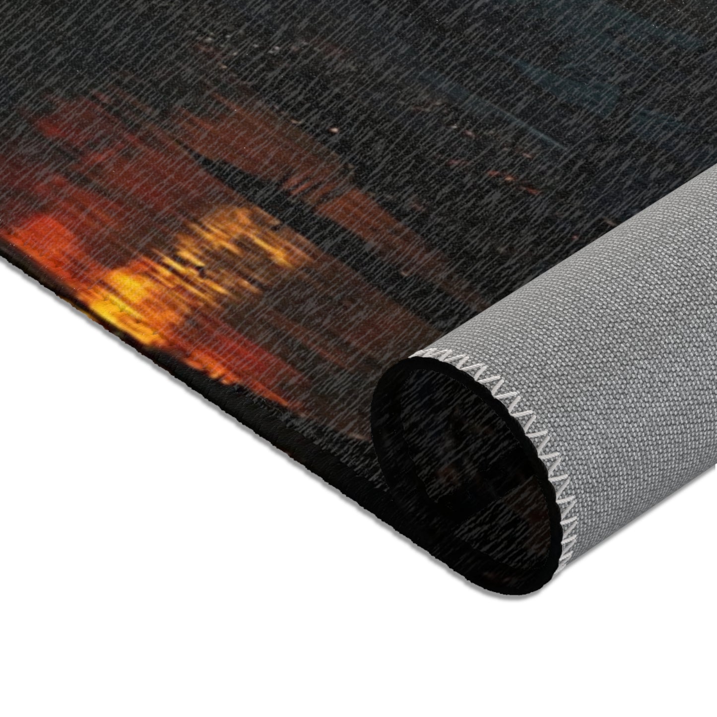 Nightfall Treehouse Village Rug – Emberlit Canopy Dreamscape