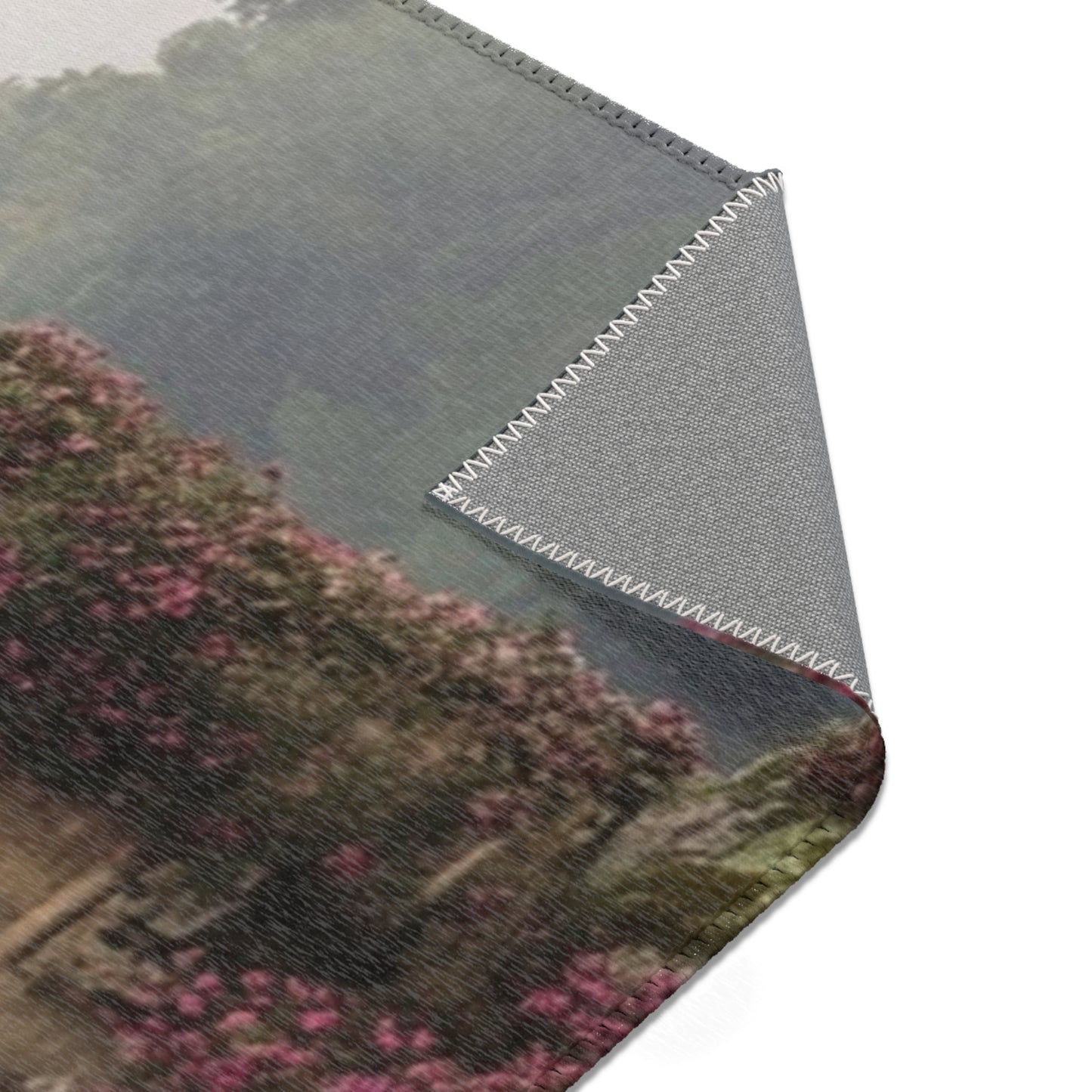 Crimson Rose Castle Area Rugs – Whispers of the Forgotten Keep