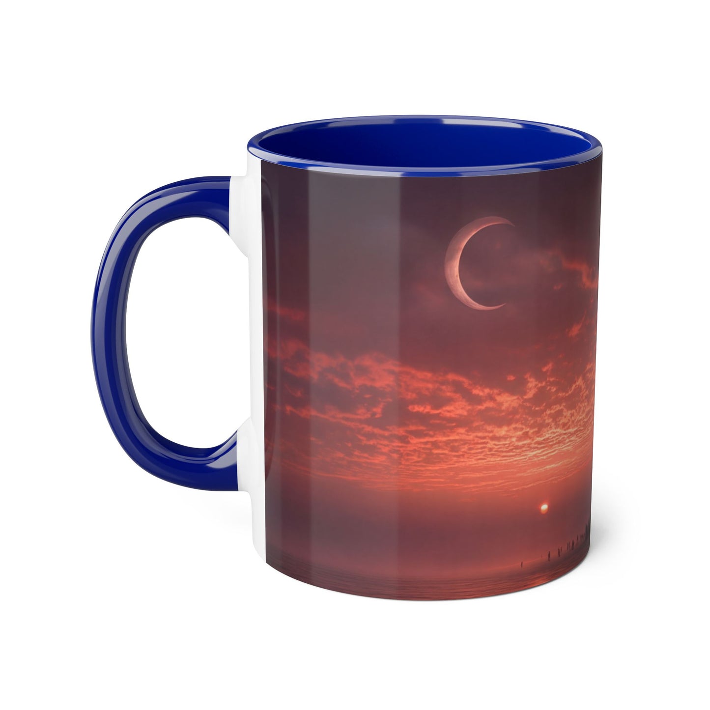 Twilight Stairway Accent Mugs, 11oz – Crescent Moon Horizon Journey