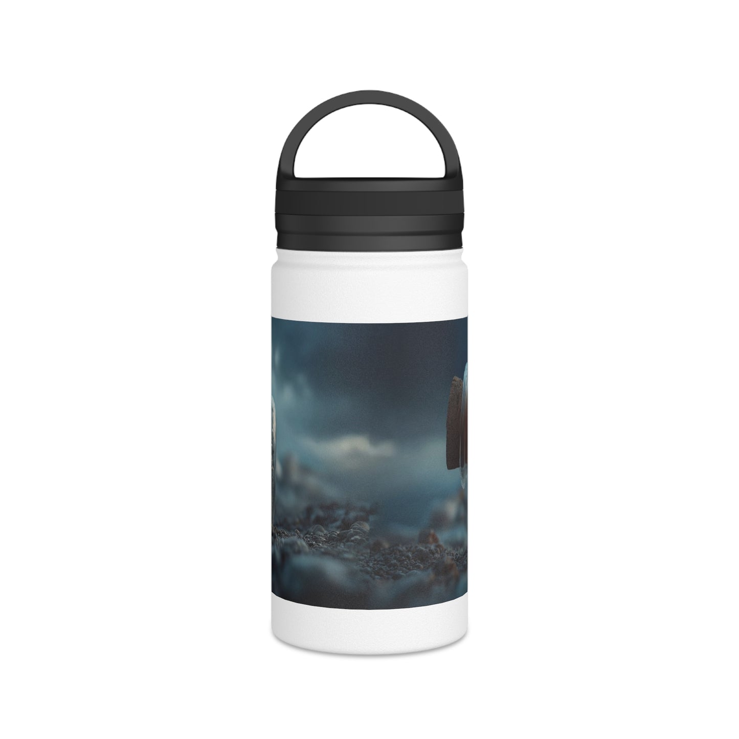 Stormbound Galleon Water Bottle – Handle Lid – Sea in a Bottle Dreamscape
