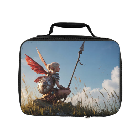 Winged Warrior Lunch Bag – Sunset Sentinel on the Wind-Swept Ridge